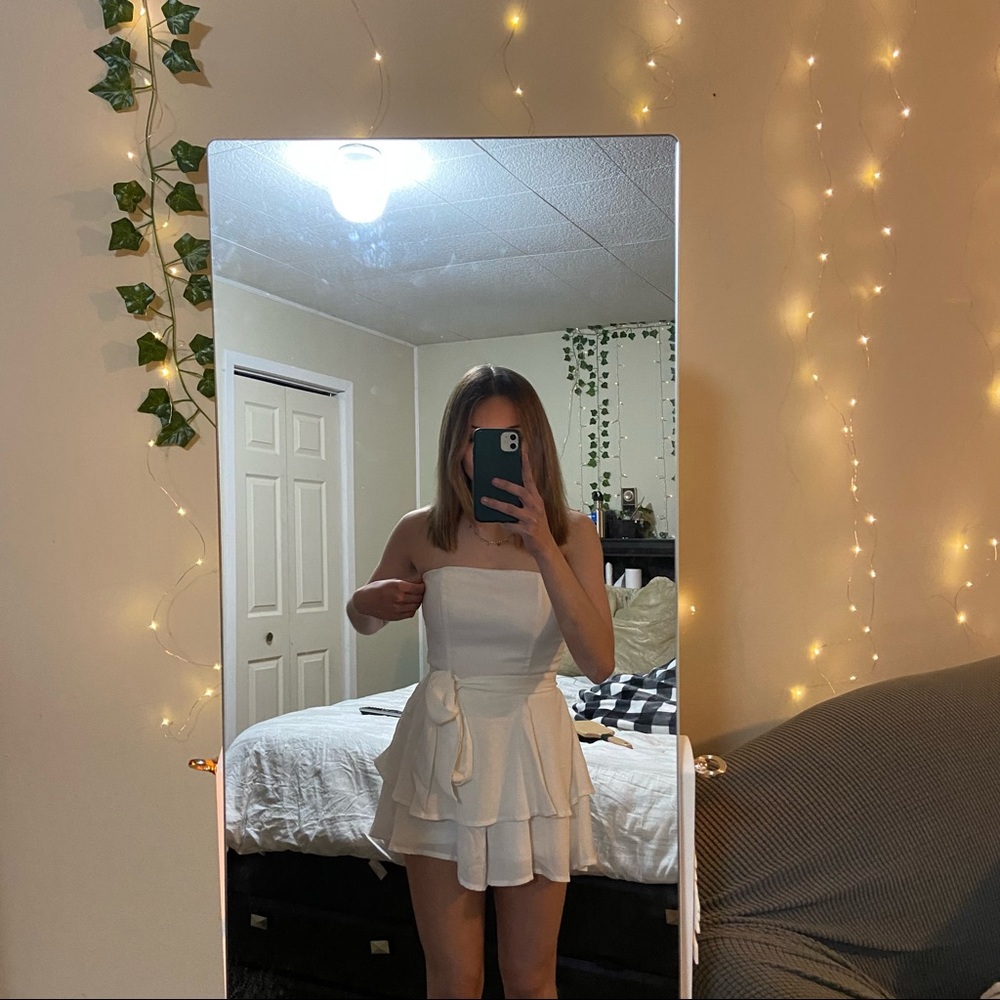 princess polly the rolla romper white